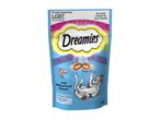 Dreamies salmon treats: soft inside, crunchy outside.