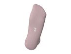 Pink low-cut sock with size 35-38 printed on the sole