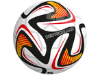 Bola de futebol JOHN branca com padrões pretos, vermelhos e amarelos, e a palavra 'DEUTSCHLAND'.