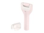 Pink electric foot file with a clear protective cover