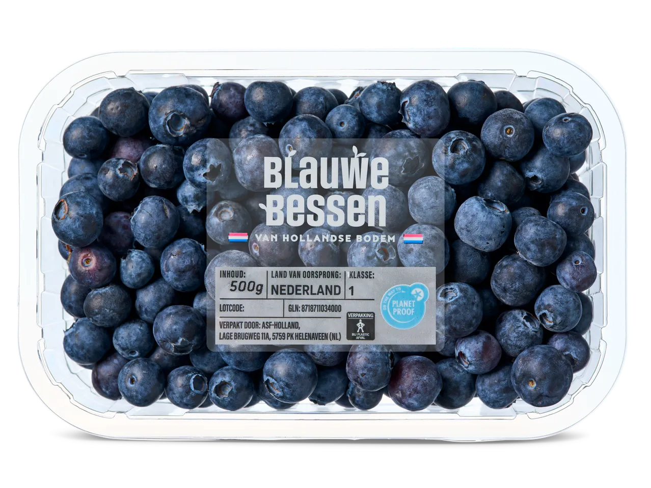 500g Blauww Bessen blauwe bessen uit Nederland.