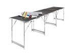 PARKSIDE® multifunctional table with wallpaper and tools.