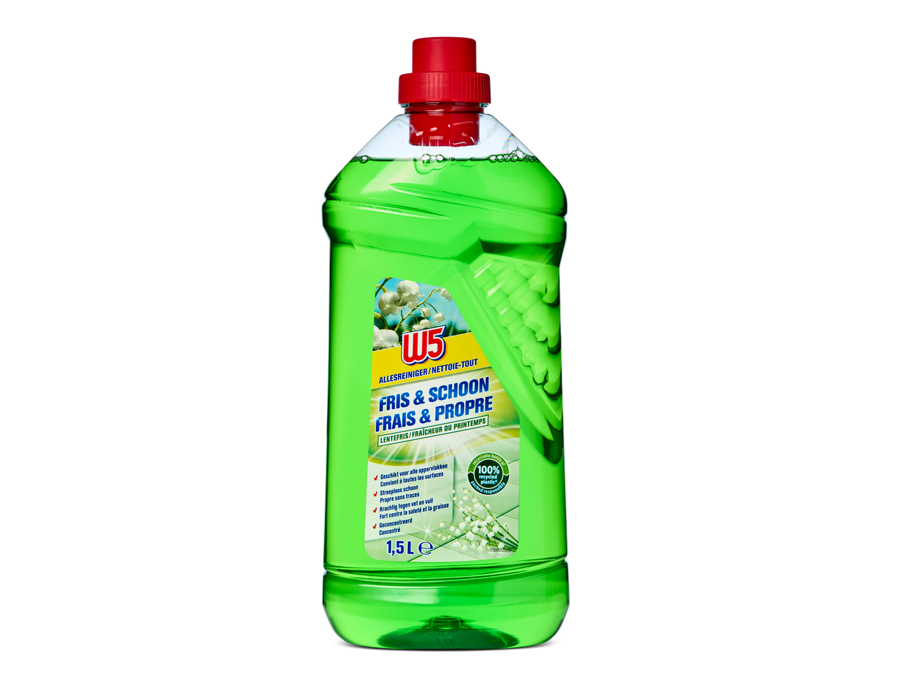 W5 vloerreiniger, lentegeur.