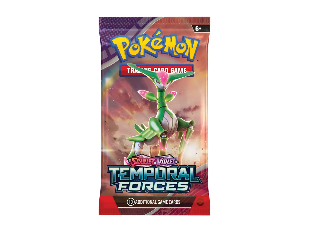 Pokémon Trading Card Game pack, Temporal Forces, Scarlet & Violet.