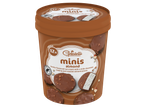 Inghețată Gelatelli Minis Almond: înghețată cu aromă de vanilie, cu glazură de ciocolată cu lapte și bucăți de migdale prăjite.