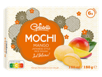 Gelatelli Mochi Manga: 6 pedaços de mochi de massa de arroz estilo japonês com sabor de manga.