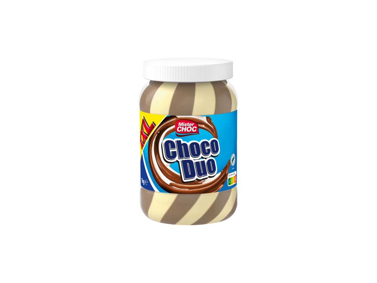 Tegla Mister Choc Choco Duo namaza sa čokoladnim i belim kremom.