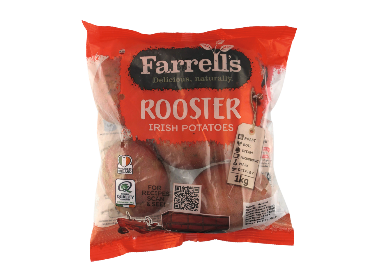 Farrell's Rooster Irish Potatoes, 1kg.