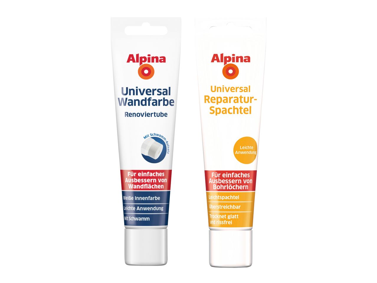 Zwei Alpina Baby-Cremes: Wundschutzcreme und Sonnencreme.