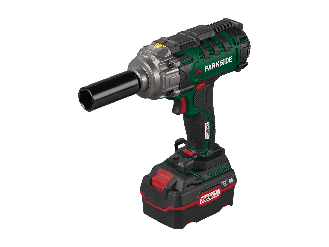 Parkside® Aku impact driver with battery and socket wrench.