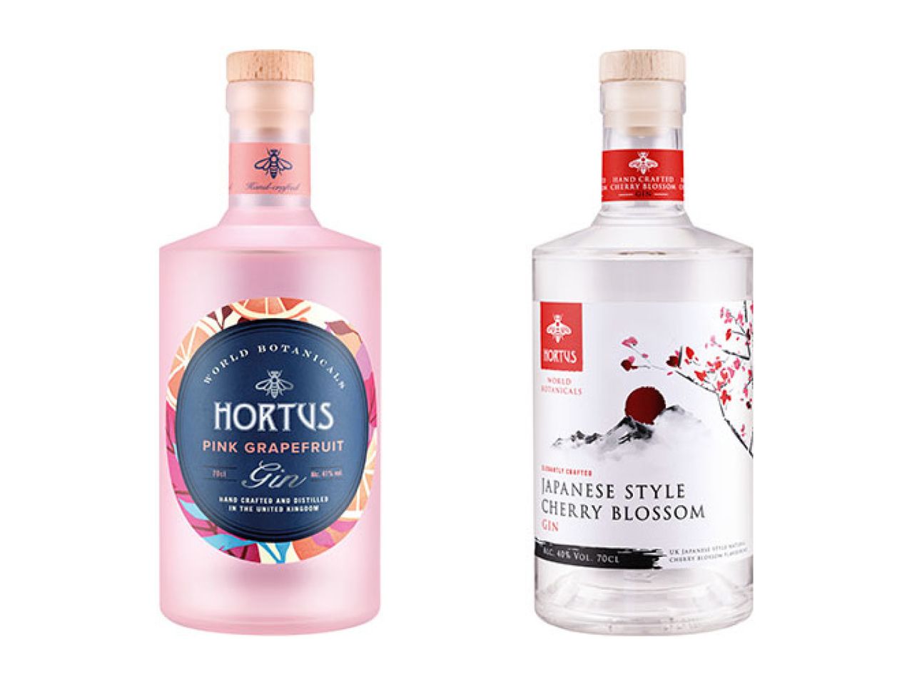 Japanese Cherry Blossom Gin or Pink Grapefruit Gin 41%