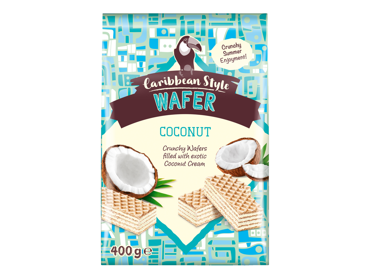 Gaufres coco style Caraïbes : gaufres croustillantes à la crème de coco exotique.