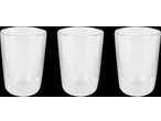 Conjunto de 3 copos térmicos Silvercrest® de vidro transparente