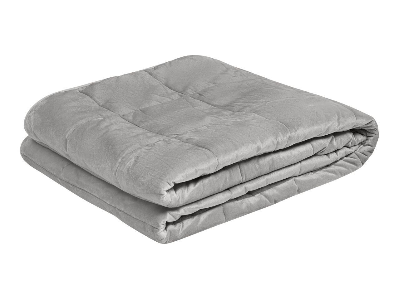 Grey folded weighted blanket