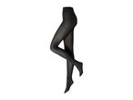 Black sheer tights on a white background