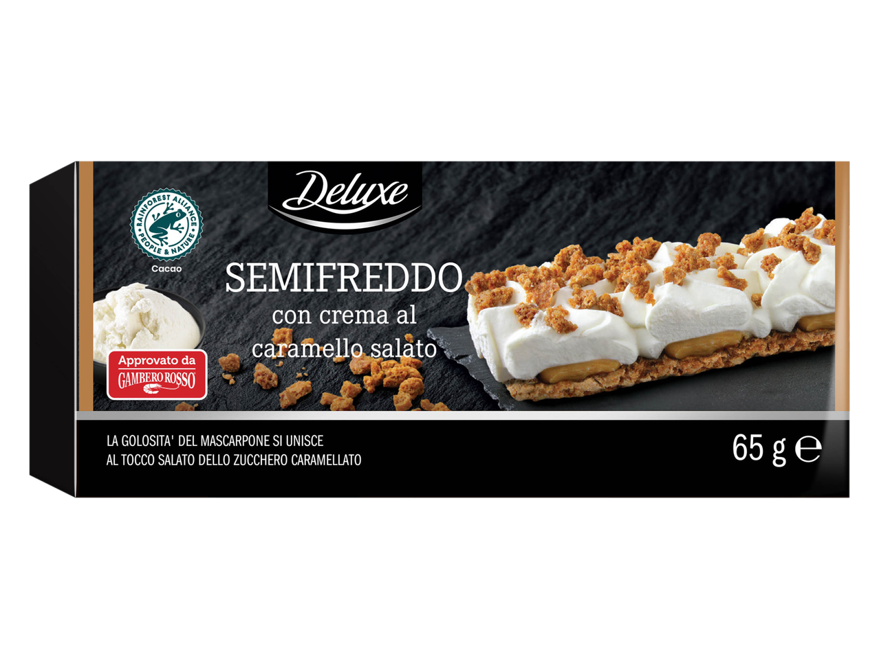 Semifreddo con crema al caramello salato