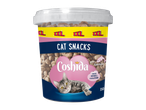 Coshida petiscos para gatos com salmão: crocantes por fora, cremosos por dentro.