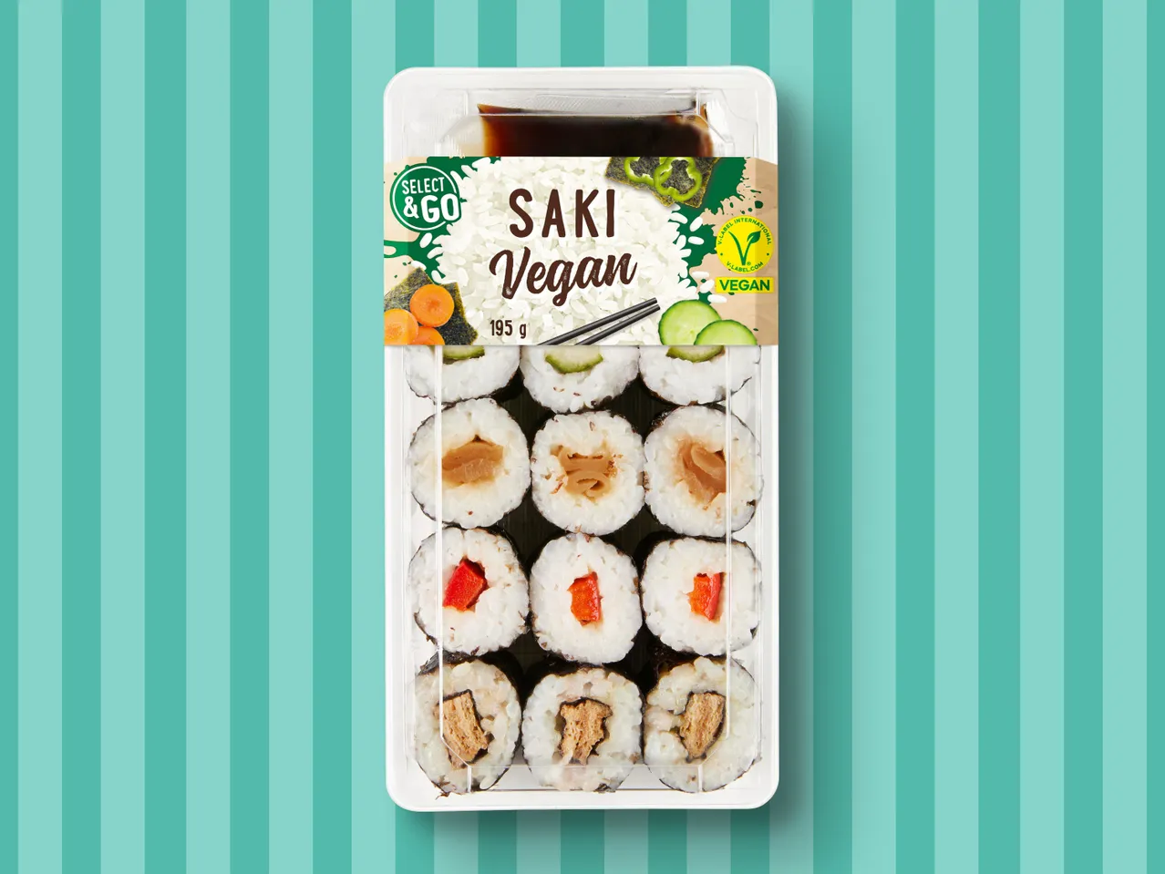 Gehe zu Vollbildansicht: Select & Go Veganes Sushi Set - Bild 1