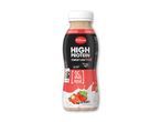 Højprotein jordbærdrik, fedtfri og uden tilsat sukker, med 35g protein pr. flaske.