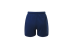 Shorts esportivos azul-marinho.