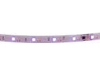 Fita LED com resistores e pontos de conexão para 24V, GND, DI, DO, C, W.