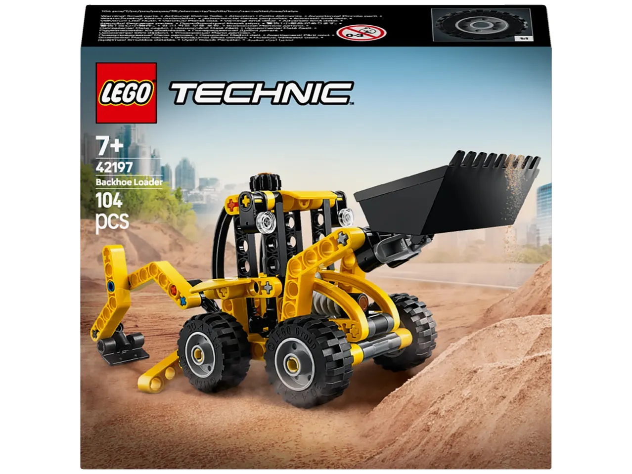 LEGO Technic 42197 ekskavatoriaus rinkinys su 104 detalėmis, skirtas 7+ metų amžiui