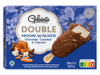 Gelatelli Double Moon Walker: chocolade, karamel & popcorn ijs.