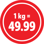 f 1 kg = 49.99