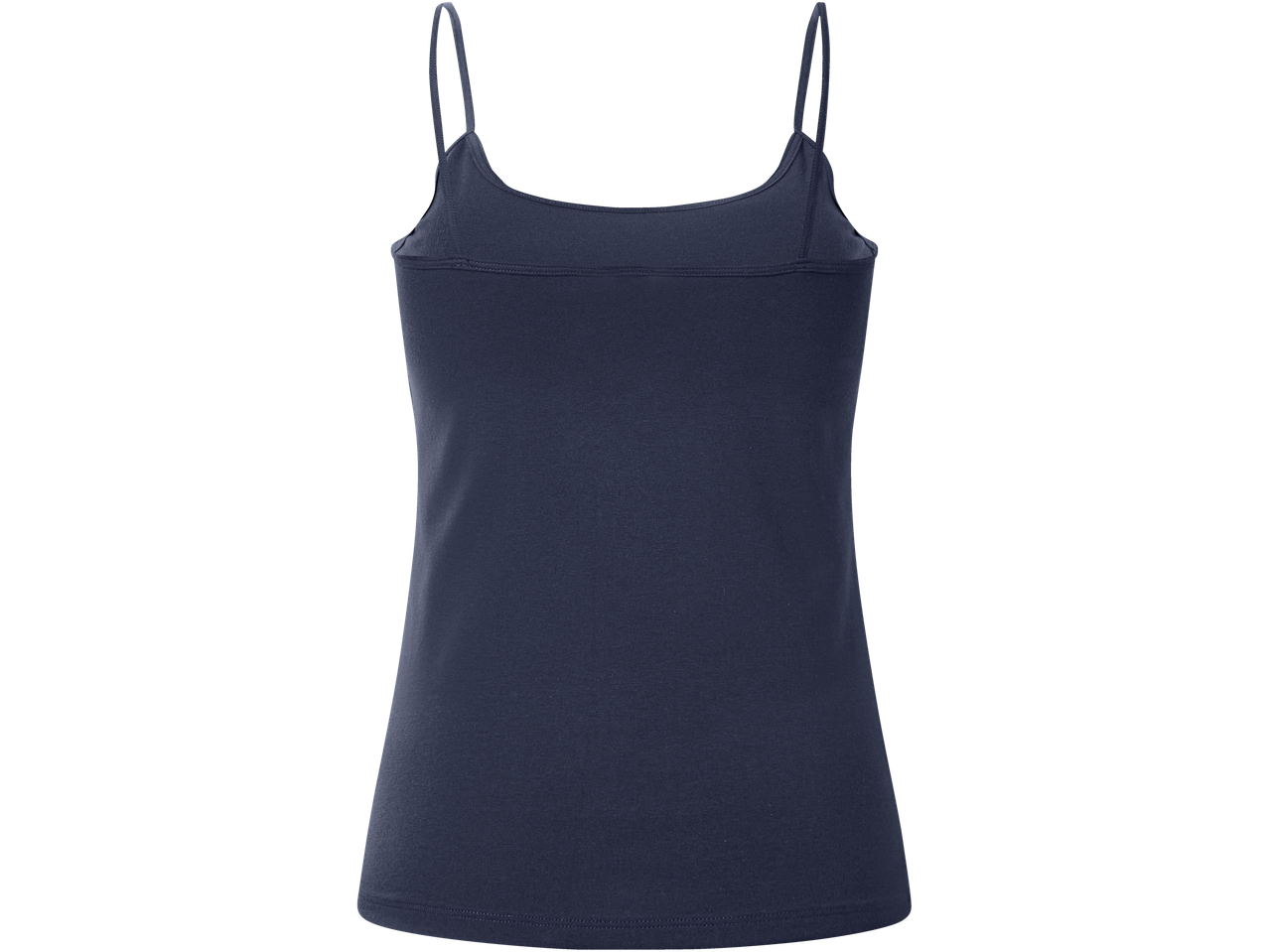 Esmara moteriškas berankovis viršus, tamsiai mėlyna nugara.