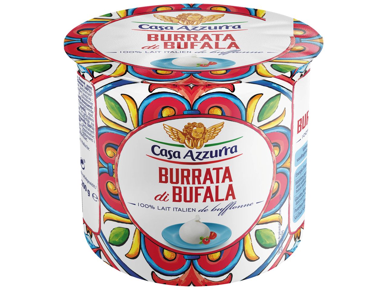 Casa Azzurra Burrata di Bufala: fromage italien de style traditionnel.