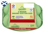 6 medium Woodcote organic Scottish eggs.