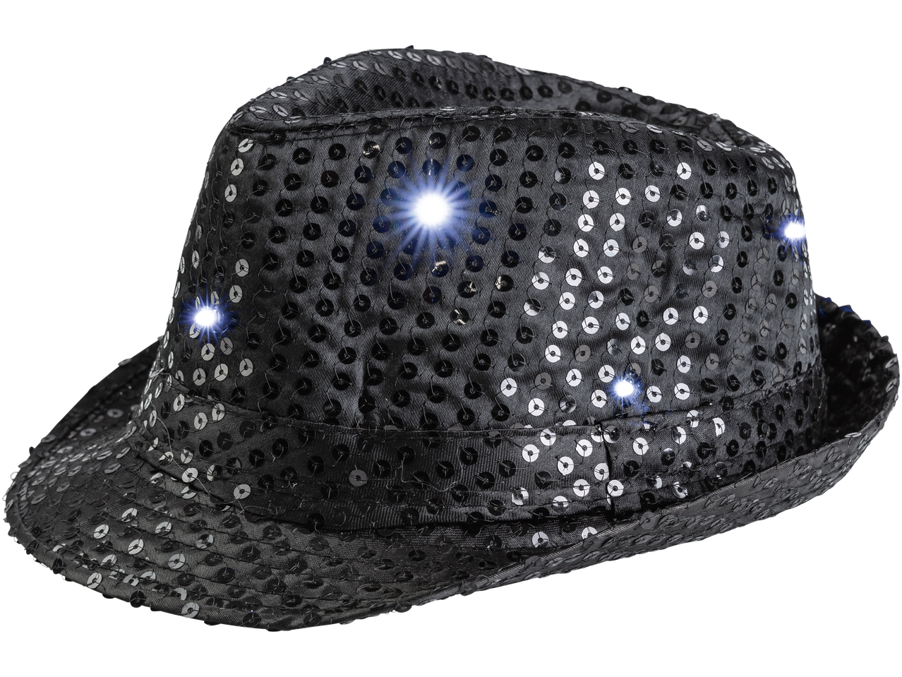 Livarno LED ballītes cepure ar melnām fliterēm