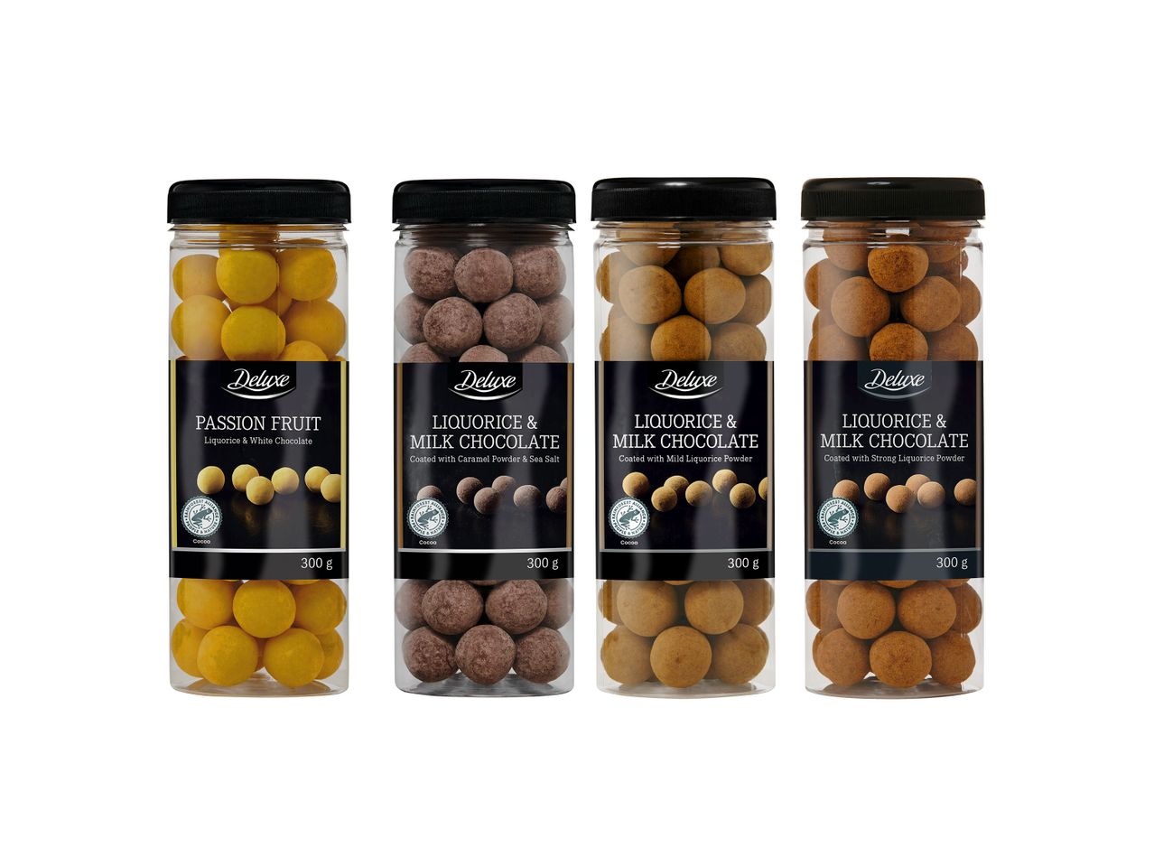 Deluxe: hedelmä- ja suklaapallojen valikoima.
