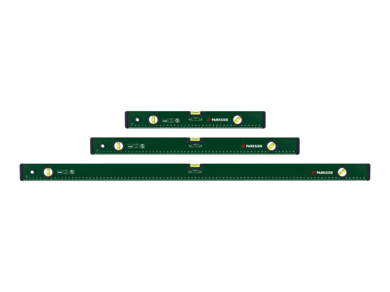 Parkside Spirit Level Set - 3 Pieces