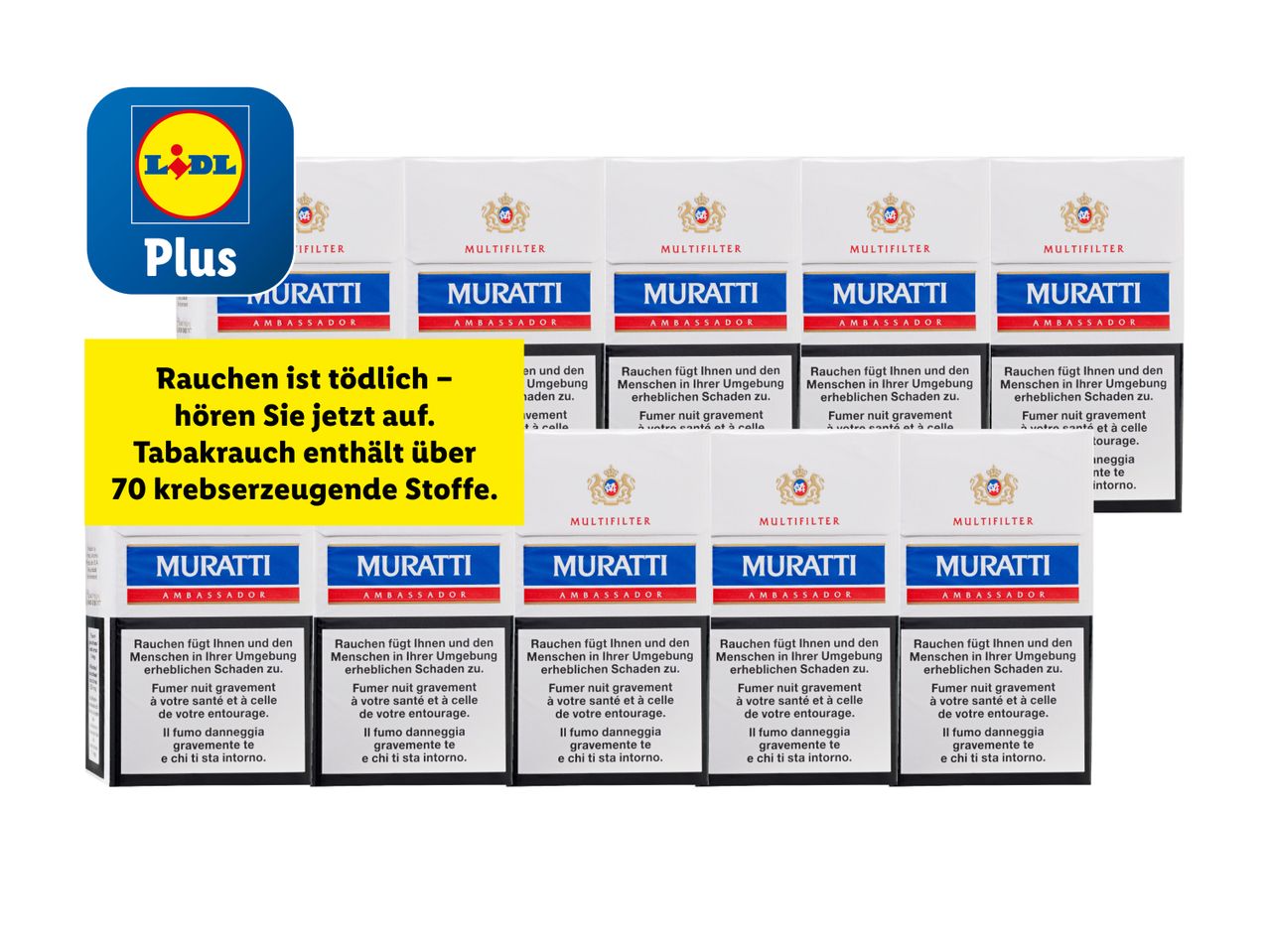 Marlboro Zigaretten, 20er Packungen, im Lidl Angebot.