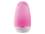 Diffusore di aromi a ultrasuoni LIVARNO rosa con base bianca e pulsanti di controllo.