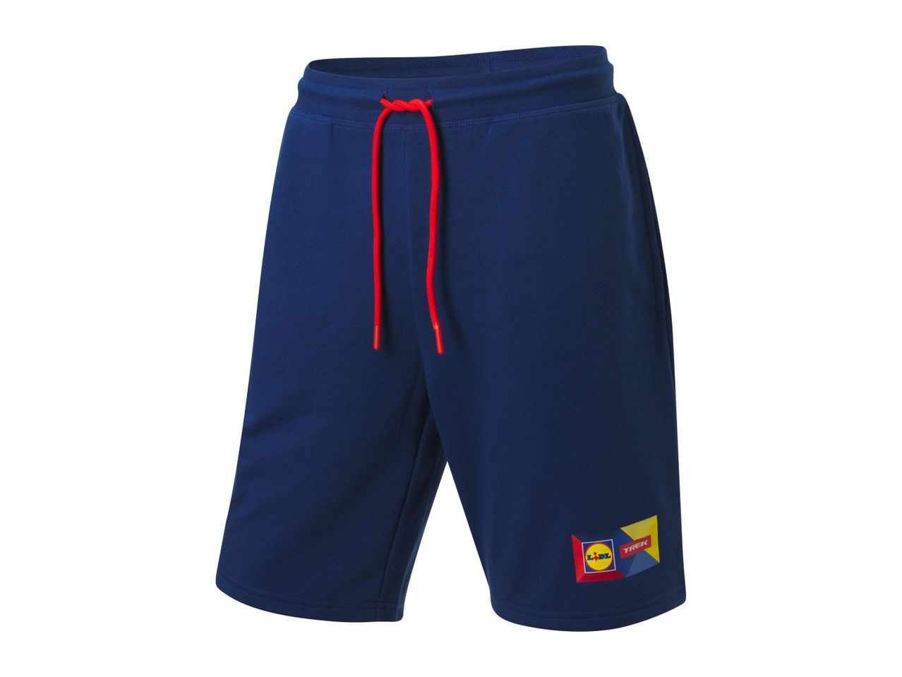 Dark blue Lidl Trek shorts.