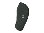 Dark grey sock with '43-46' size marking on the sole