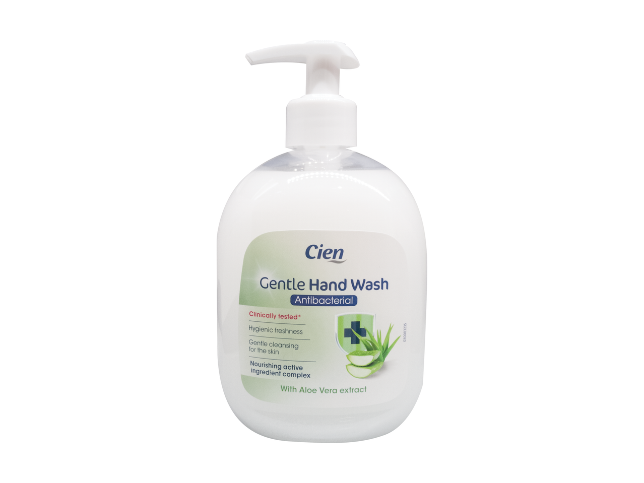 Spumă de mâini Cien Gentle Hand Wash, antibacteriană, cu extract de Aloe Vera.