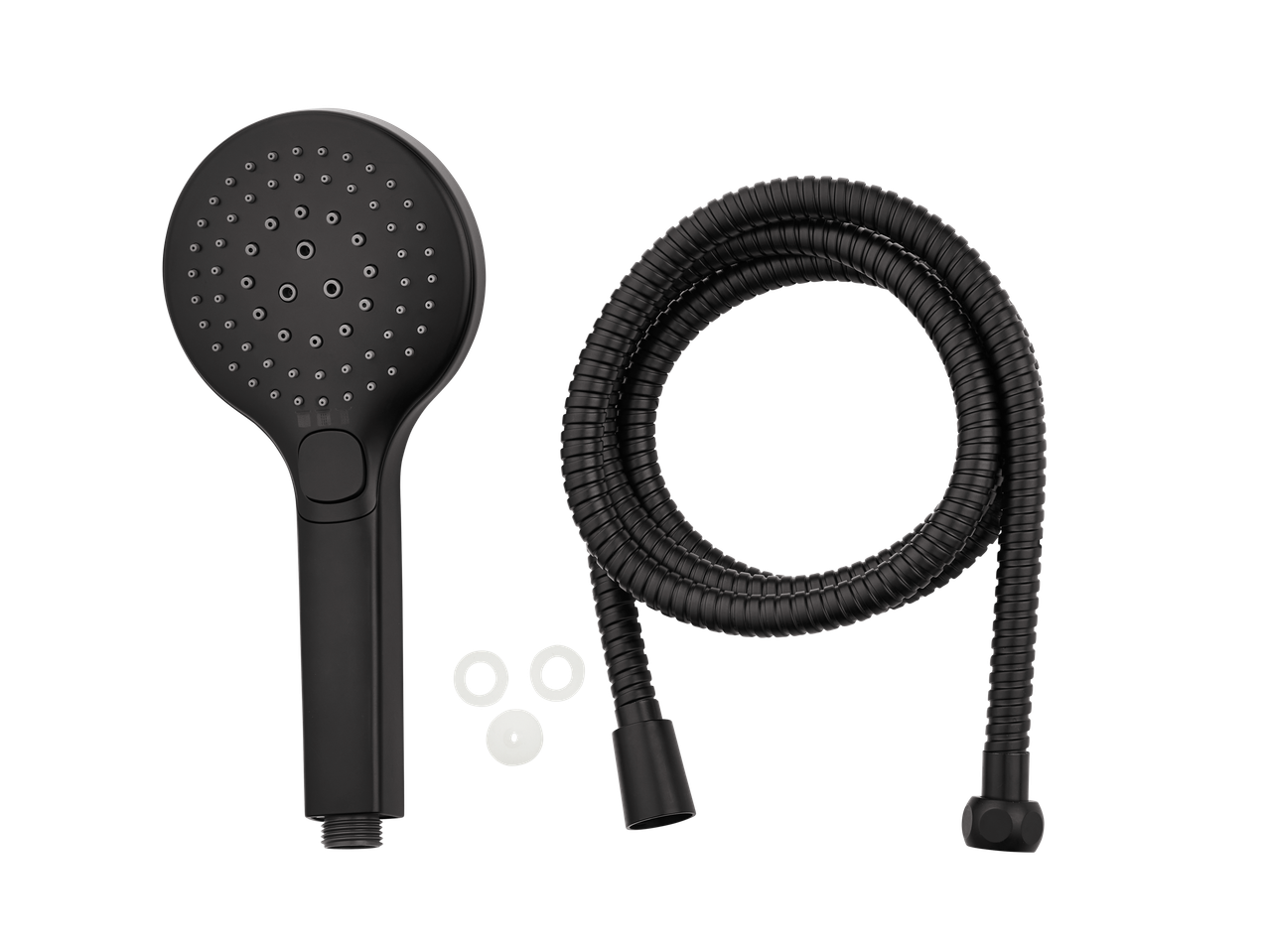 Ensemble de douche LIVARNO home avec flexible noir et pommeau de douche