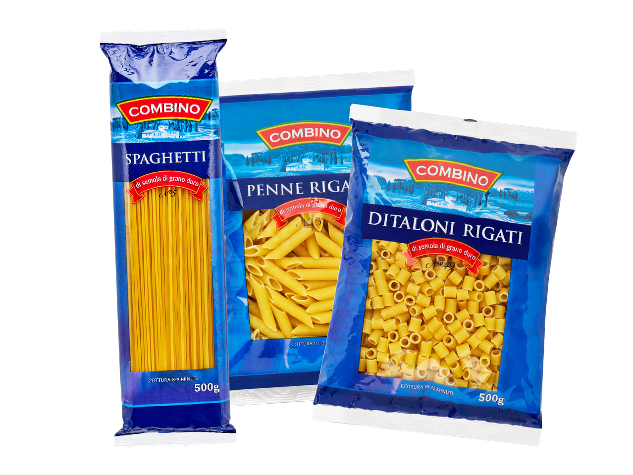 Spaghetti, penne rigate o ditaloni rigati