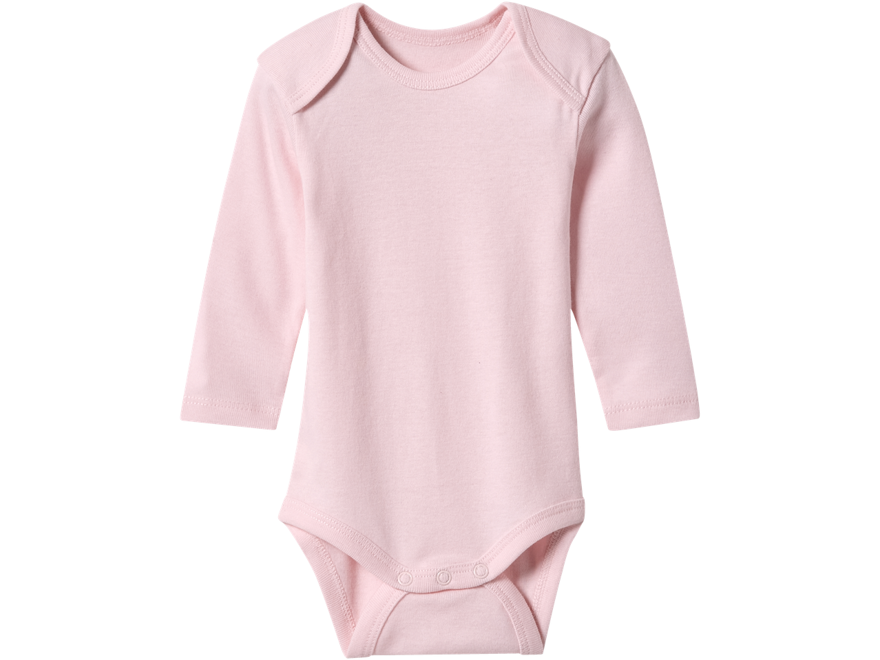 Lupilu rozā garām piedurknēm bērnu bodijs.