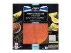 Deluxe Smoked Scottish Salmon: mild, ready to eat.