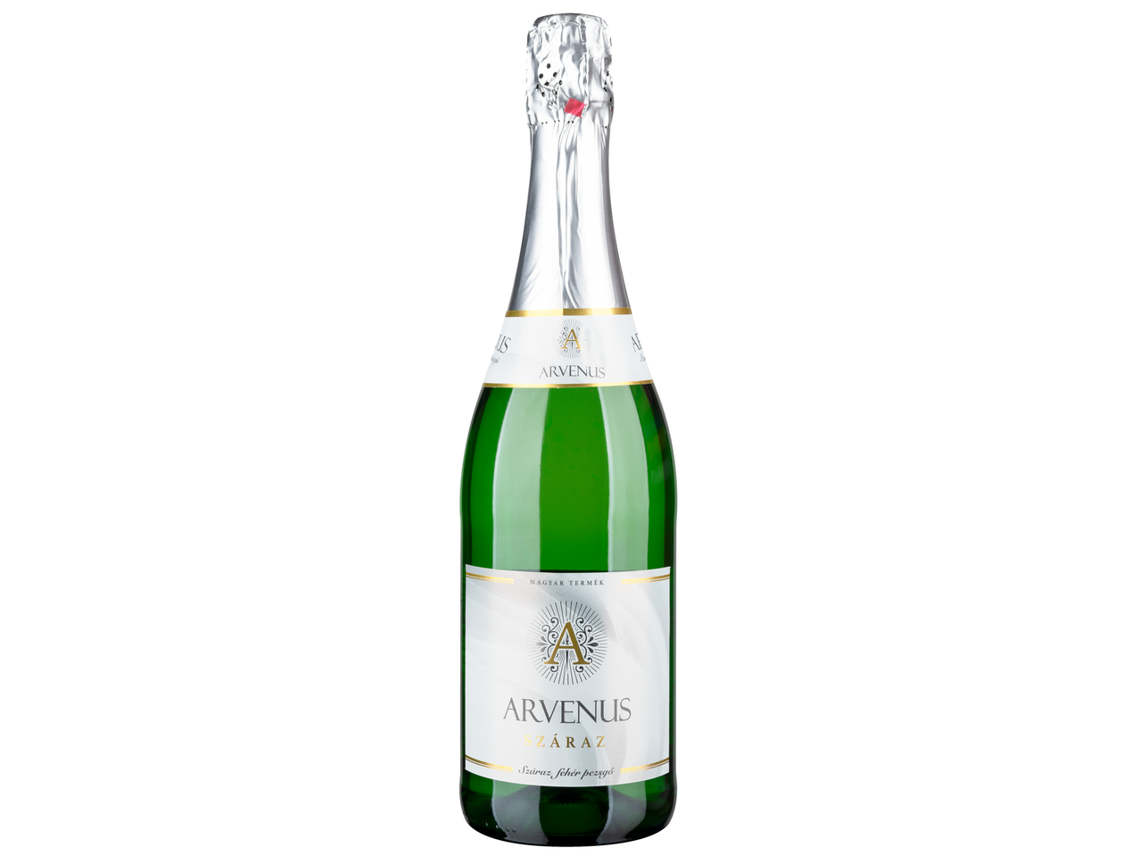 Arvenus Száraz pezsgő palack.