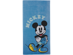 Plaža ručnik plave boje s likom Mickey Mousea.
