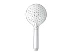 Chrome-plated shower head with multiple spray patterns