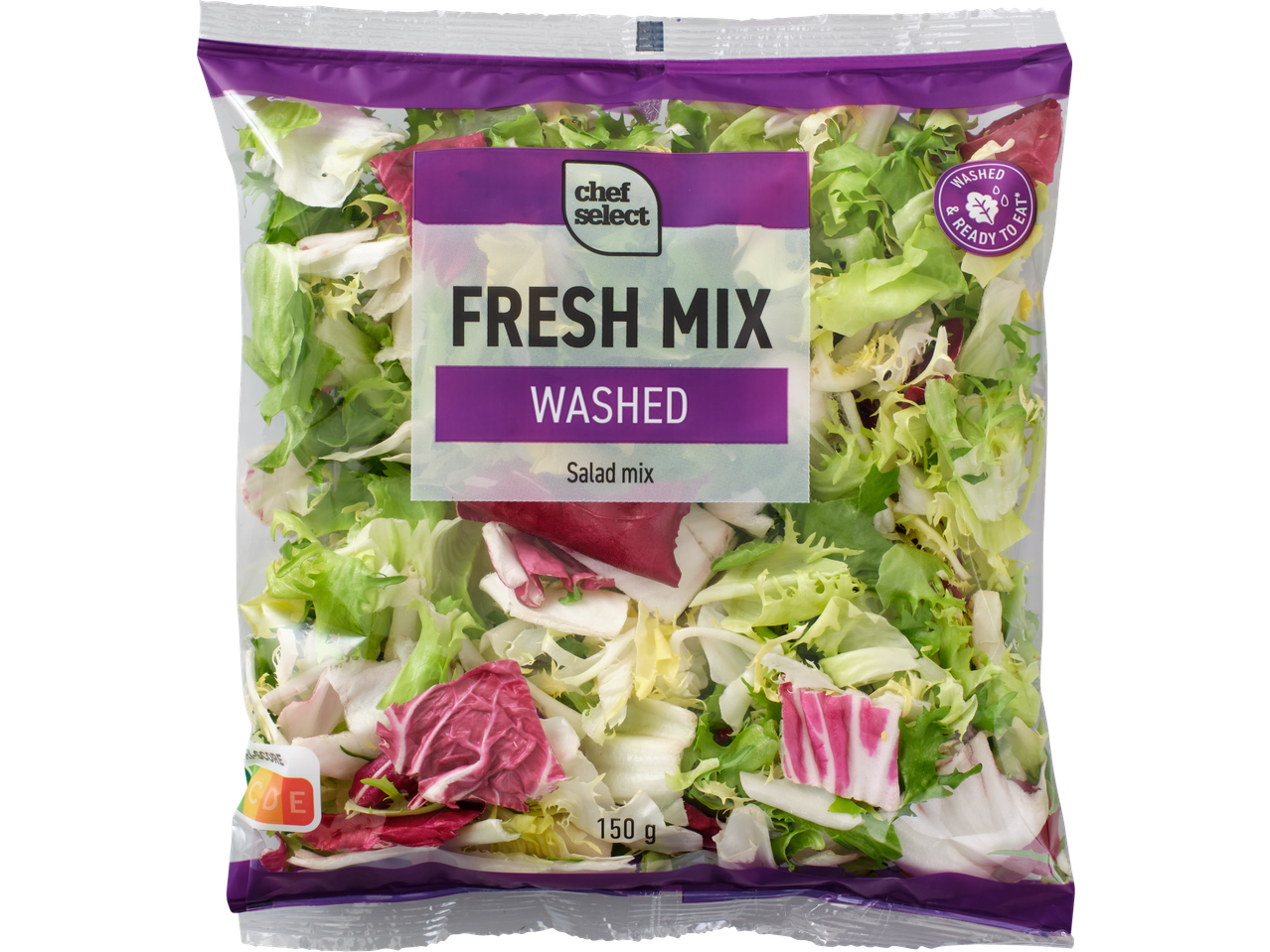 Chef Select Fresh Mix mazgātu salātu maisījums, 150g