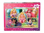 A puzzle box featuring five Disney Princesses: Rapunzel, Ariel, Aurora, Jasmine, and Snow White. It has 104 pieces and is for ages 5+.