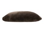 Brown faux fur cushion