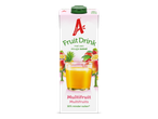 Multifruit fruitdrank met een vleugje zuivel en 30% minder suiker.